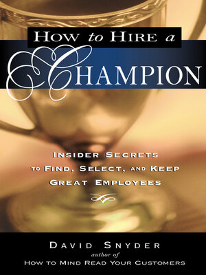 cover image of How to Hire a Champion